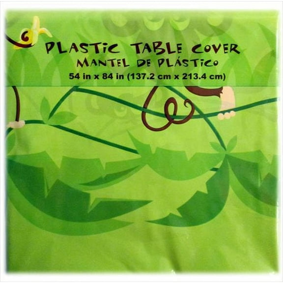 Monkeys Jungle Safari Animal Kids Birthday Party Decoration Plastic Tablecover