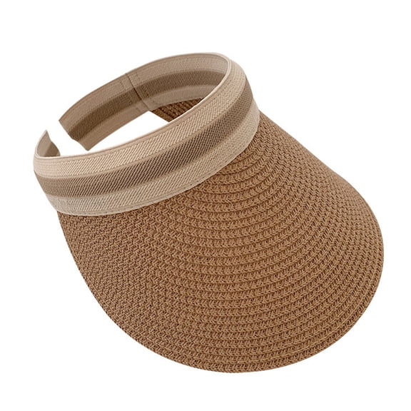 Sombreros de sol para mujer, sombrero de verano con protección UV, sombrero de paja de ala ancha a la moda para mujer
