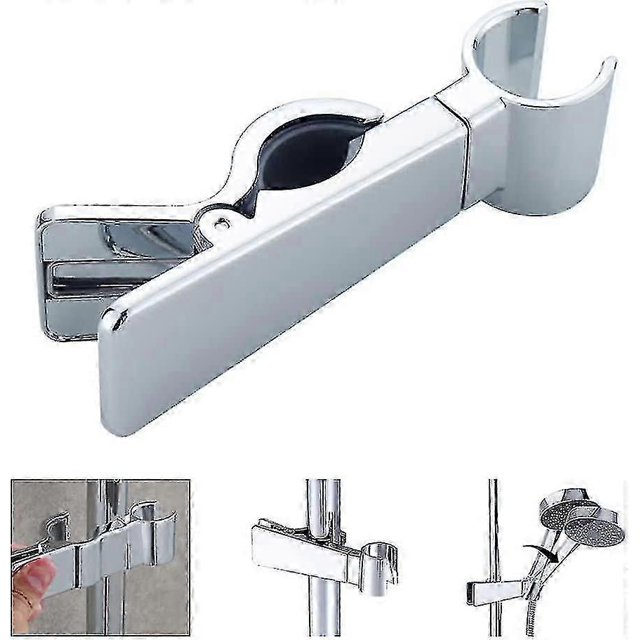Adjustable Shower Head Bracket Universal 18-25mm Slide Bar 45 Rotation Shower Head Rail Holder