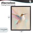 thumbnail image 4 of Stupell Industries Contemporary Pastel Hummingbird in Flight Black Floating Frame Canvas Art, 17 x 21, by The Prints Vibe, 4 of 8