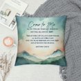thumbnail image 2 of YANMS Bible Verse Throw Pillow Cover Cushion case, Christian Religious Decor Gift, Scripture Sayings, for Easy and My Burden is Light, Sofa Bed Living Room Porch Decoration, 2 of 5