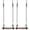 Swing * 2, variant on Qiyester Wooden Swing Seat Waterproof Hanging Tree Swings Set Indoor Outdoor Height Adjustable for Children Adult Kids