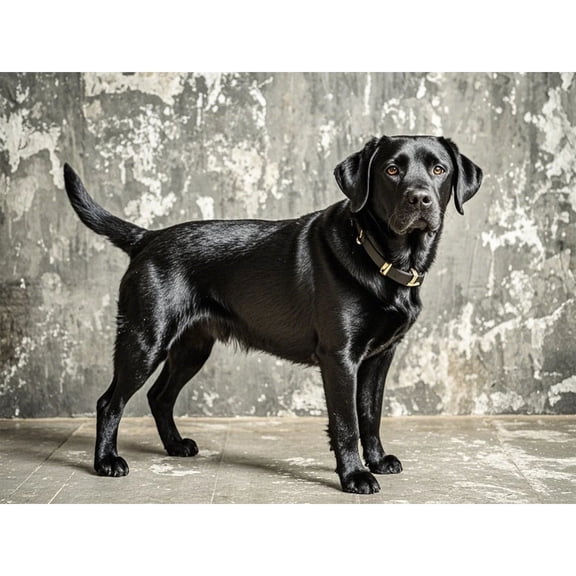 Black Labrador Retriever Diamond Painting DIY Kits 5D Diamond Art Full Round Drill Rhinestones Crystal by Number Mosaic Handmade Arts and Crafts for Living Room Bedroom Home Wall Decor 12x16 inch