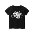thumbnail image 5 of 2024 Nueva camiseta de moda para niños, ropa para niños de manga corta en blanco y negro, camiseta con estampado de roca para niños y niñas, 5 of 5