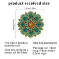 thumbnail image 4 of Pegatinas para ventanas: 2 impresionantes pegatinas estáticas decorativas con diseño de mandala para evitar que los pájaros choquen contra las ventanas, 4 of 5