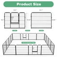 thumbnail image 2 of Gianna Metal Dog Playpen, 24 inch Height 8 Panels Pet Fence, Foldable Dog Pen for Indoor Outdoor, 2 of 8