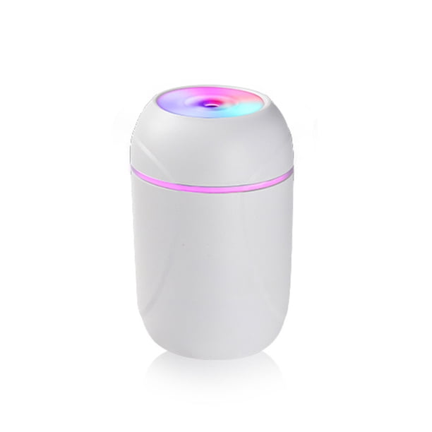 Humidificador de aire Oficina recargable de la humedad USB Difusor de tiempo continuo / intermitente Ajustable Travel Mist Maker White Vogacara HA059408-01B