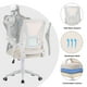 thumbnail image 4 of Silla de oficina VECELO con respaldo medio, giratoria, ergonómica, malla beige, 4 of 7