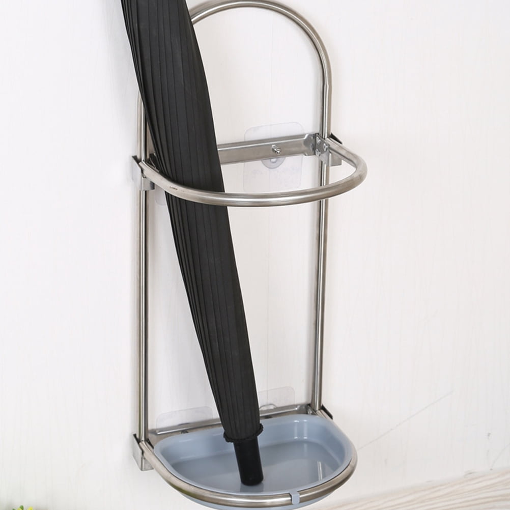 2 Count Suction Wall Umbrella Stand Freestanding Brackets Holder Blue