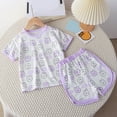 thumbnail image 2 of Yammkia Girl Clothes Baby Girls Sleeveless Tunic Top and Diaper Cover Set for 3-4 Years,Purple, 2 of 3