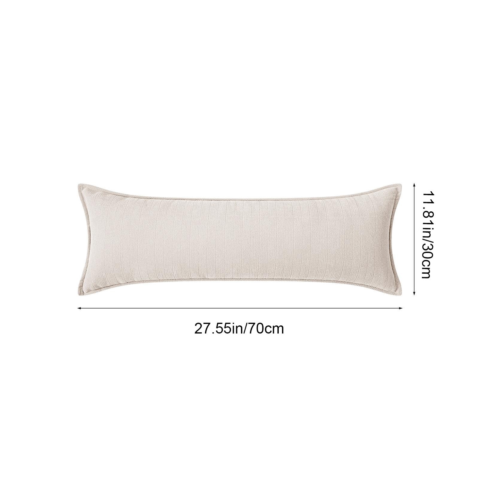 Long Sofa Backrest Cushion, Multipurpose Rectangular Throw Pillow with Pillowcase and Pillow Core, Soft Support Sleeping Body Pillow for Living Room Bedroom Bed Rest Office Lounge Decoration