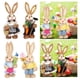thumbnail image 1 of 4x de artificiales Artesanía Accesorios para fotografía Arte Animal Paja de piezaza Conejo de Pascua Decoración para jardín Escritorio perfecl Conejo de Pascua de paja, 1 of 8