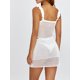 thumbnail image 4 of Conjunto de Falda de Punto para Mujer, Camisola con Cuello en V y Dobladillo Irregular y Mini Falda con Cintura Elástica Nituyy Conjunto falda chaleco de punto, 4 of 5
