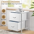 thumbnail image 3 of Coliware File Cabinet, Modern Wood Filing Organizer Table with Drawer, Desk Table Cabinet Fits A4 Letter Size, Home Office Furniture for Under Desk Storage, White Printer Stand Table, 3 of 11