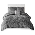 thumbnail image 1 of Intelligent Design Felicia Polyester Velvet Comforter Set in Gray, 1 of 11