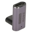 thumbnail image 1 of Adaptador tipo C USB4.0 HD 8K 40Gbps PD240W Carga rápida Carcasa de aluminio Adaptador portátil tipo C a tipo C para teléfono celular hembra a hembra, ángulo recto, 1 of 5