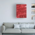 thumbnail image 2 of Canvas Wall Art - Bilge Paksoylu 'Ebru Red440' Wall Art for Living Room, Bedroom, or Office Décor by Trademark Fine Art - 14 x 19 Inches, 2 of 4
