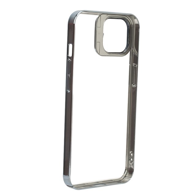 Slim Shockproof Magnetic Phone Case with Camera Lens Guard Kickstand, High Transparency PC Hard Protective Case