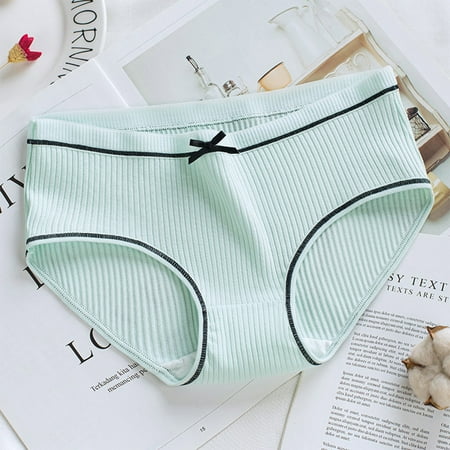 

Worallymy Women Elastic Sexy Underwear Girl Cotton Briefs Breathable Moisture Wicking Panty Daily Underwear