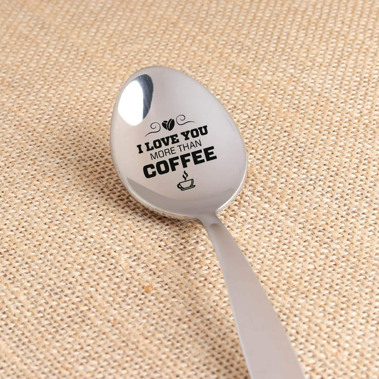 Engraved 'Me & You The Perfect Blend' Spoon - Stainless Steel Coffee Spoon Gift For Couples, Husband, Wife