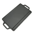 thumbnail image 3 of Cast Iron Teppanyaki Plate Thickened Rectangular Double Sided Barbecue Grill for Household, 3 of 7