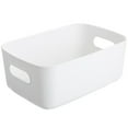 thumbnail image 1 of Storage Basket Solid Color Space-Saving Plastic Tissue Makeup Holder Home Decor, 1 of 6