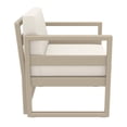 thumbnail image 4 of Mykonos Patio Club Chair Taupe with Acrylic Fabric Natural Cushions, 4 of 7