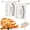 White 2pcs, variant on Extra Large Beeswax Bread Bags,Reusable Cotton Linen Bread Storage Bags with Zipper, Natural Beeswax Lining Food Storage Bag for Homemade Bread, Loaves & Baked Goods