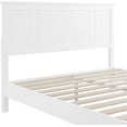 thumbnail image 5 of Bika Hom  Mid-Century Modern Solid Wooden Platform Full Size Bed with Adjustable Height Headboard, Brown, 5 of 7