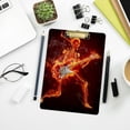 thumbnail image 7 of FMSHPON Fire Skull Guitar Clipboard Hardboard Wood Nursing Clip Board and Pull for Standard A4 Letter 13x9 inches, 7 of 7