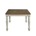 thumbnail image 4 of Katherine 70 Inch Rectangular Wood Dining Table Brown and White, 4 of 6