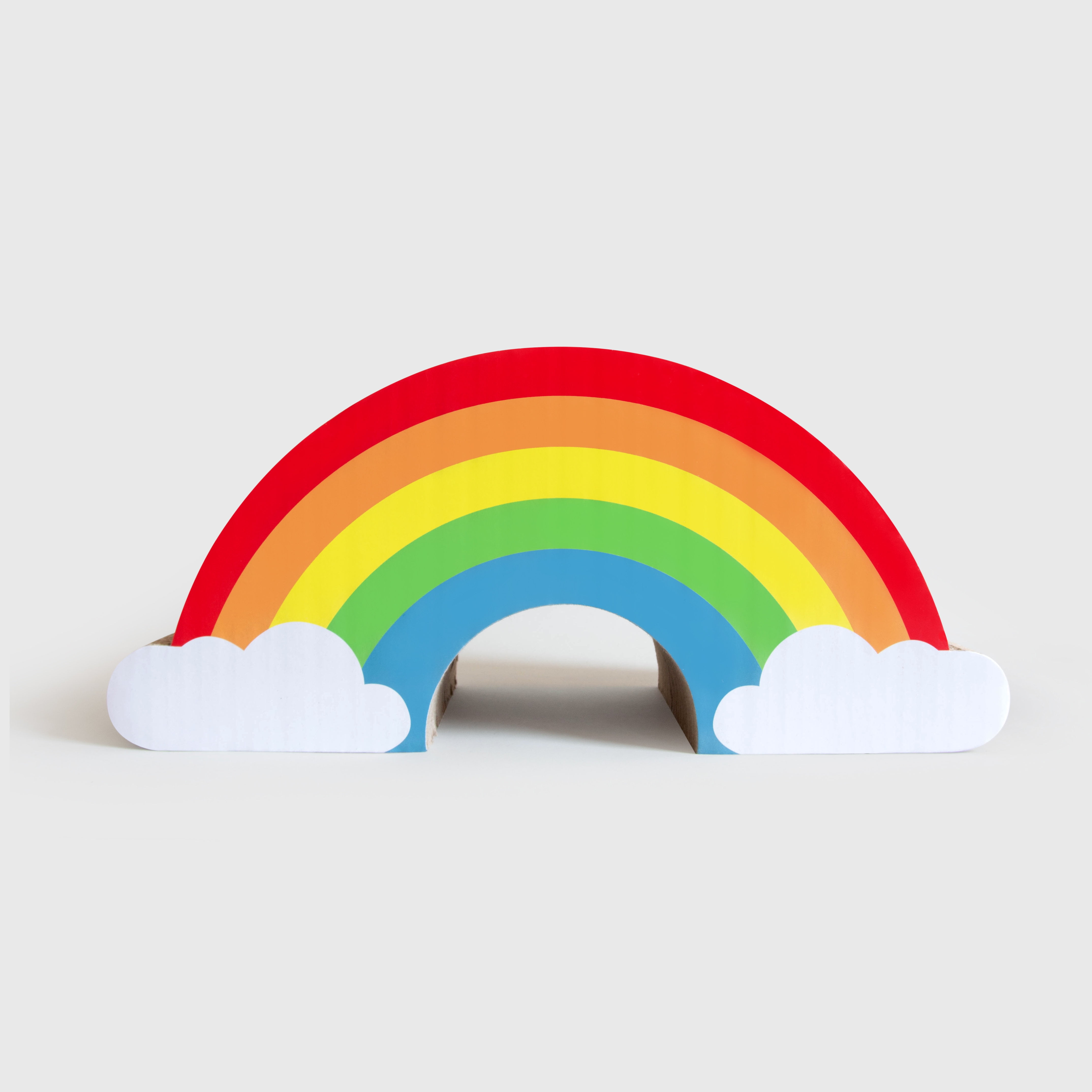 Suck UK | Cat Scratcher Rainbow | Cardboard Cat Scratch Pad | Cat Supplies | Rainbow