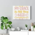 thumbnail image 5 of Scripture Walls  My Grace Is 2 Corinthians 12:9 Bible Verse Canvas Christian Wall Art Ready to Hang Unframed, 5 of 12
