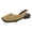Gold, variant on Rokment Metallic Glitter Closed Toe Mules Slingback Dressy Sandals for Women Stylish Casual Square-Toe Chunky Low Heels Slip on Walking Loafers Summer Fall Flat Dress Shoes Gold Size 6