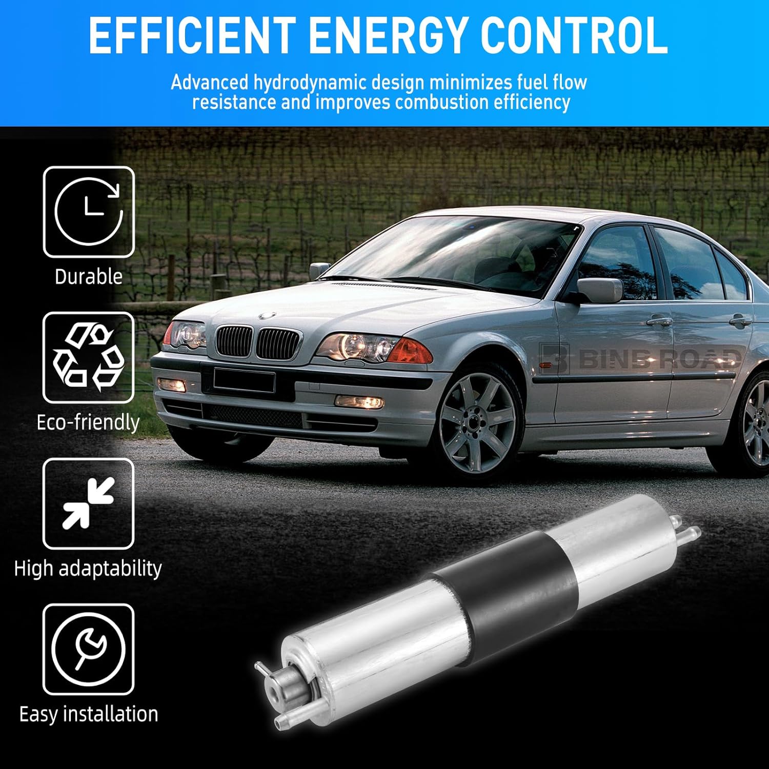 Fuel Filter With Pressure Regulator For BMW E46 320i 325Ci 325i 325xi 330i Z3