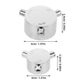 thumbnail image 2 of HONMEET 1 Set Durable Metal Faucet Handle for Kitchen Sink Faucet Replacement Round Shape 4.0X2.2X0.9in, 2 of 8