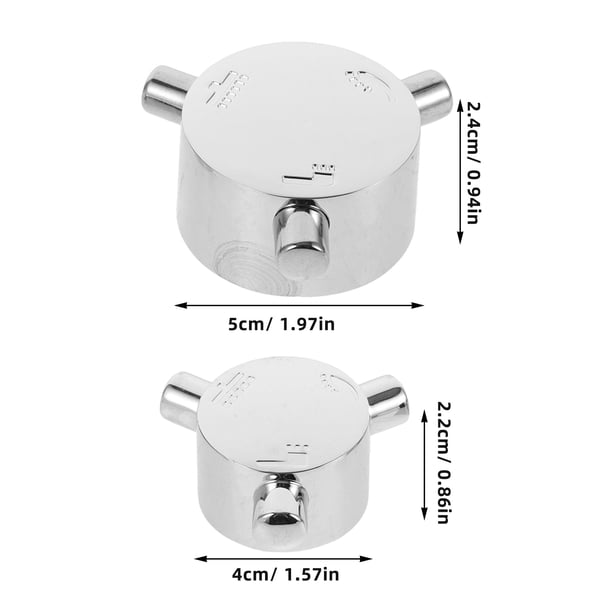 Lot De 2 Poignées De Levier Pour Robinet – Adaptées Cartouche 40 Mm, Métal, Universelles