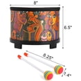 thumbnail image 2 of Tambor de percusión Tosnail de 8 pulgadas con bolsa de almacenamiento y mazos, 2 of 6