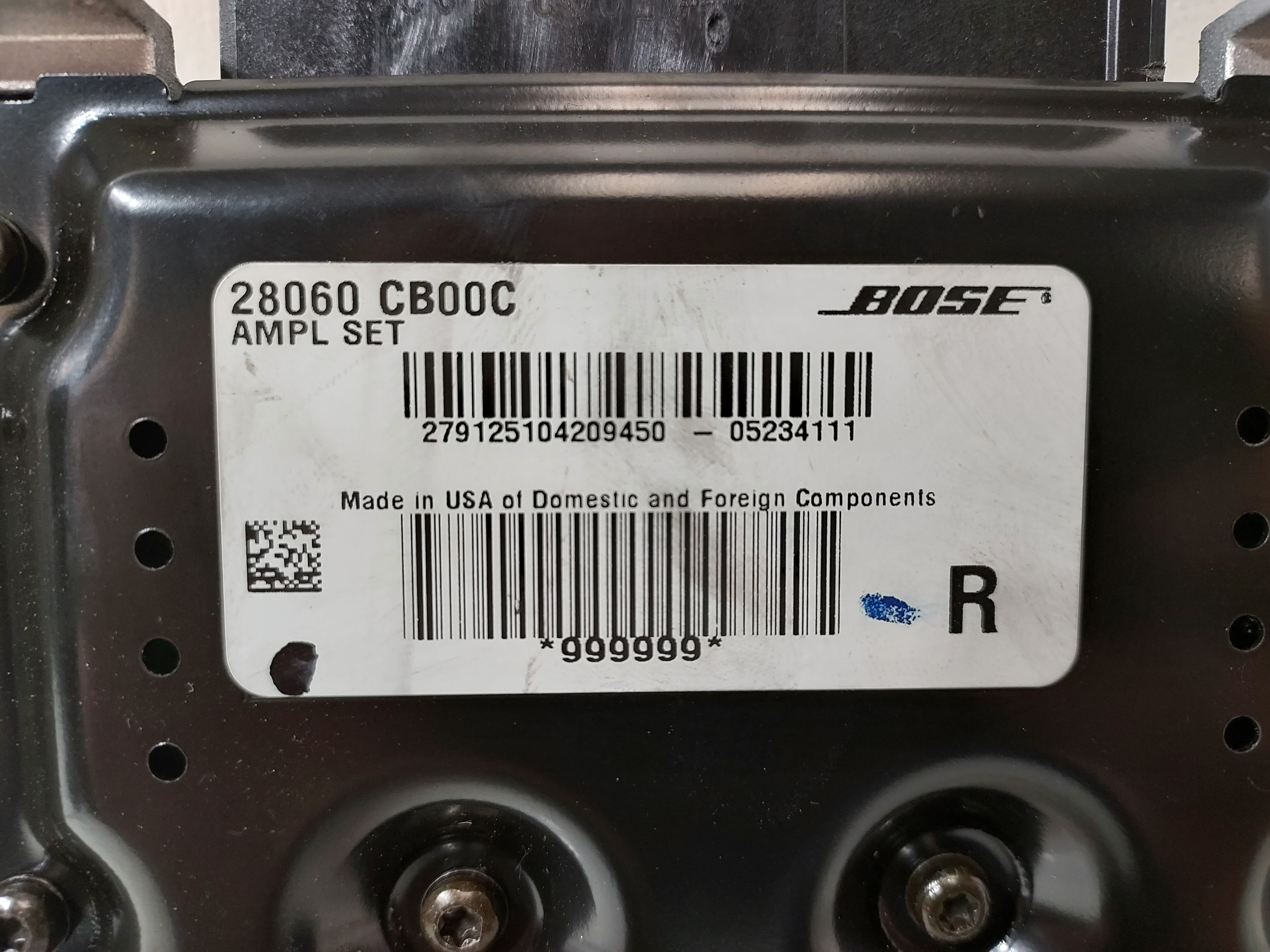 Pre-Owned 2005-2007 Nissan Murano Rear RH Floor Mount Amplifier OEM LKQ - Verify Specific Vehicle Fitment In Description - (Good)
