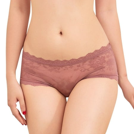 

Women Panties Ms Lace Underwear Increase Breathable Transparent Hollow Cotton Belly In Bigger Sizes 2023
