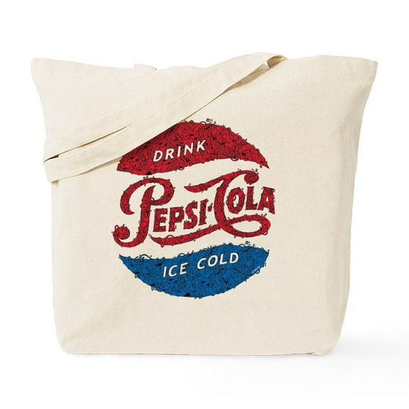 CafePress - Pepsi Logo Doodle Tote Bag - Unisex Canvas Tote Bag, Beige, 1-Piece