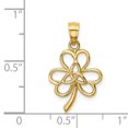 thumbnail image 7 of 14K Yellow Gold Polished Clover Pendant, 7 of 7
