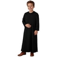 thumbnail image 3 of Boy Thobe Long Sleeve Black Thobe Ramadan Outfit 5-6 Years Clothes for Boys, 3 of 8
