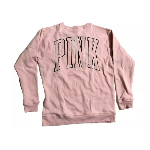 Victoria's Secret Pink Mesh V-neck Pullover Sweatshirt Light Pink Size Small NWT