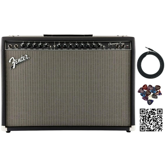 Fender Champion II 100-Watt Guitar Combo Amplifier w/ Instrument Cable