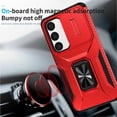 thumbnail image 5 of Funda para GANGXUN Samsung Galaxy S24 - Soporte metálico, Función magnética, Rojo, 5 of 5