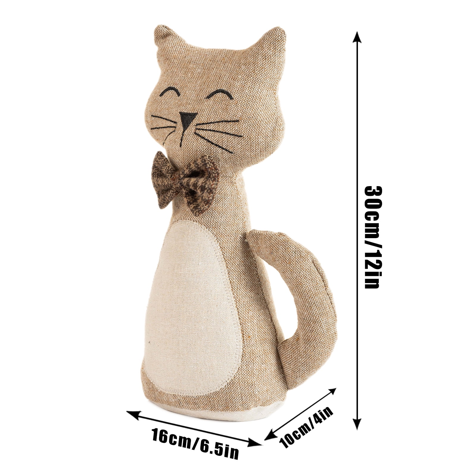 Marwood Cute Door Stopper Decorative Door Stops for Home and Office, Cat Weighted Interior Doorstop Fabric Stuffed Animal Door Stopper Floor Decorative