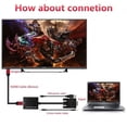 thumbnail image 2 of VGA to HDMI Adapter 1080P HD Audio TV AV HDTV Video Cable with Audio black, 2 of 4