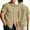 #Army Green, variant on DPTALR Men's Solid Color Loose Button-Down Turndown Collar Short Sleeve Casual Fashion Shirt,Green, S