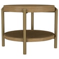 thumbnail image 3 of Arini Ensemble de 2 Pcs Table Basse Ronde et Table d'Appoint Lavage Sable, 3 of 15